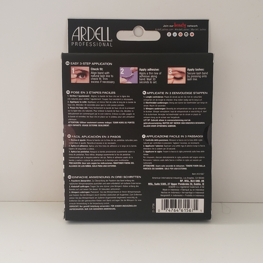 🐢2/$15 Ardell Natural Multipack Lashes 110 Black - Picture 3 of 8
